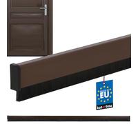 KOTARBAU® Burlete Puerta Entrada - PVC - 100 cm - Cepillo Puerta Entrada - Marrón - Automático - Cubre Puertas Suelo - Protector contra Insectos Polvo Viento