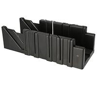 KOTARBAU® Caja de ingletes 3,5", Caja para inglete, Ideal para Cortes en ángulos de 22,5°, 45° y 90°, Caja para Cortar Marcos, perfiles, Tubos, Caja de Sierra ingletadora, Caja de inglete de plástico