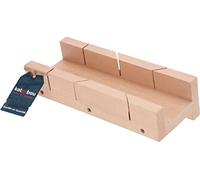 KOTARBAU® Caja de ingletes, Caja para inglete 30 x 12 cm, Ideal para cortes en ángulos de 90° y 45°, Caja para cortar marcos, perfiles, tubos, Caja de sierra ingletadora