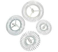 KOTARBAU® Cepillo de Resorte para chimeneas, Deshollinador, Ø 180 mm, Cepillo Redondo, Alambre de Acero, Accesorio para Limpieza de chimeneas, Limpiador, Rosca M12