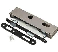 KOTARBAU Cerradura de embutir 72/34 PZ con caja galvanizada izquierda/derecha para marco tubular, cerradura para puerta interior/exterior (izquierda)