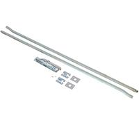KOTARBAU® Cerradura de puerta de garaje galvanizada para puertas osciladas, 250 cm, color blanco