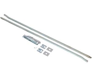 KOTARBAU® Cerradura de puerta de garaje galvanizada para puertas osciladas, 250 cm, color blanco