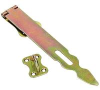 KOTARBAU® Cerradura del cerrojo antirrobo cerradura de seguridad 250 mm galvanizada candado cerradura acero herrajes para puertas dorado herrajes para puertas bisagras de seguridad