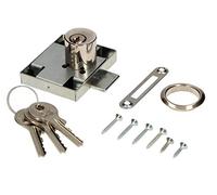 KOTARBAU® Cerradura para muebles, Cerradura de armario con 3 llaves, Cerradura de cilindro, Cerradura de gabinete, buzón, taquillas, cajones, Cerradura de seguridad con cilindro, Cerradura derecha