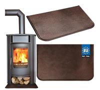 KOTARBAU® Chapa para Chimenea 60x40cm, Alfombrilla Protectora para Chimenea | Protector Suelo Chimenea, Protector Suelo Estufa Leña, Resistente al Calor, Acero con Recubrimiento en Polvo, Cobre Antiguo