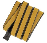 KOTARBAU® Cinta Chimenea Alta Temperatura - Fibra De Vidrio - 20 x 4 mm - Negro - Junta Cristal Chimenea - 2.5 m - Cinta Ignifuga para Chimeneas - Resistente Al Calor - Junta Puerta Estufa de Pellets