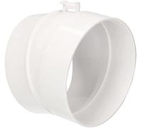KOTARBAU® Codo de tubería de conducto de 15 grados, Ø 100 mm, Arco conector de ABS para Sistema de Ventilación, Tubo de plástico, Conector de curva, Conducto de Ventilación, Codo redondo, Blanco