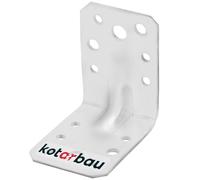 KOTARBAU® Conectores En Ángulo - Acero Galvanizado - 60 x 60 x 45 mm - Plata - Escuadras Metálicas - 90 Grados - Escuadras Para Madera - Fácil Montaje - Resistente A La Corrosión