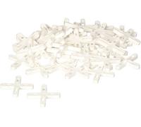 KOTARBAU® Crucetas para juntas 5 mm, 50 UNIDADES, Distanciadores de plástico, Espaciadores de baldosas para lechadas, Cruces para colocar azulejos, Clips