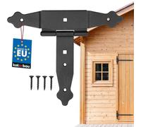 KOTARBAU Cruz de 150 mm, bisagra, banda, placa de construcción, herraje para puerta, conexión de madera, bisagra en T, revestimiento de polvo