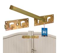 KOTARBAU® Cubierta doble para puerta izquierda y derecha, herraje para jardín, doble puerta, cerrojo para puerta, cierre de puerta