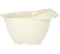 KOTARBAU® Cuenco para mezlar 4l, Bol con pico vertedor, Ensaladera, ensalada, de plástico, grande, Cuenco de plástico, Cuenco redondo, blanco, cuenco para amasar
