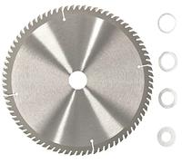 KOTARBAU® Disco de corte para madera, 80 dientes, Ø 230 mm, Disco de cierra circular, Hoja de sierra, Discos de corte, Hojas de sierra de acero duro, Incluye 4 anillos de reducción