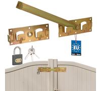 KOTARBAU - Doble cubierta para puerta izquierda y derecha con candado, para puerta de garaje, cierre de puerta, cubierta de carga de impacto, cierre de puerta