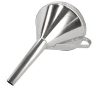 KOTARBAU® Embudo de acero galvanizado para aceite, gasolina, 23 cm, embudo oblicuo, embudo grande de metal galvanizado con filtro de colador, embudo de cocina