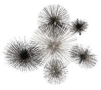 KOTARBAU® Erizo, Cabezal Deshollinador, Ø 150 mm, Cepillo redondo de acero, Cepillo para chimeneas, Accesorio para limpieza de chimeneas, Rosca M12, con anilla, gancho