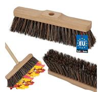 KOTARBAU® Escoba - 27cm - Marrón - Cepillo Barrendero - Escobón - Escoba Dura - Cepillo Terraza - sin Mango - para Interior y Exterior - Madera De Haya
