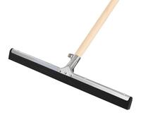 KOTARBAU® Escoba de Goma para Suelo - Acero - 45 cm - con Palo de Madera - 150 cm - Escoba De Agua - para Interior y Exterior - Haragán De Limpieza - Escobilla de Goma para Suelo