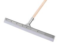 KOTARBAU® Escoba de Goma para Suelo - Escoba de Silicona - 60 cm - con Palo de Madera - Goma para Suelos - Acero Resistente - para Exteriores E Interiores