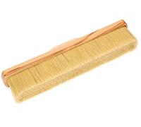 KOTARBAU® Escoba de Pelo Natural 335 mm, Cepillo de Escoba sin Mango, Cabezal de Escoba con Rosca Universal de Ø 22 mm, Cerdas densas de Pelo Natural, Escoba de Madera cerdas Naturales
