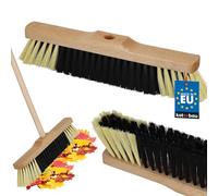 KOTARBAU® Escoba - sin Mango - Madera - 35 cm - Marrón - Cepillo Barrendero - Escoba Dura - Escobón - Cepillo Industrial - para Barrer Jardín - de Empuje Exterior - en el Interior