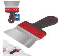 KOTARBAU® Espátula de acero inoxidable 150 mm, Espátula para aplicar y retirar yeso, masilla, Espátula ancha, Espátula para fachadas con soporte de aluminio y mango suave, Espátula de superficie