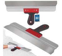 KOTARBAU® Espátula de acero inoxidable 450 mm, Espátula para aplicar y retirar yeso, masilla, Espátula ancha, Espátula para fachadas con soporte de aluminio y mango suave, Espátula de superficie