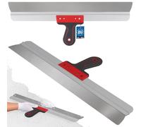 KOTARBAU® Espátula de Acero Inoxidable 600 mm, para aplicar y retirar Yeso, Masilla, Ancha, para fachadas con Soporte de Aluminio y Mango Suave, de Superficie