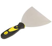 KOTARBAU® Espátula para pintor, Espátula de acero inoxidable 125 mm, Espátula con mango de goma, Espatúla masilla, yeso, Espátula rascador, Espátula universal, Espátulas de pintor