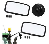KOTARBAU® Espejo para tractor universal 25 x 16,5 cm PVC 2 unidades para camión retrovisor con soporte agricultura