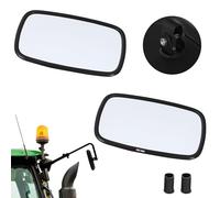 KOTARBAU Espejo universal para tractor, 19 x 23 cm, PVC, 2 unidades, espejo retrovisor para tractor, camión, espejo retrovisor, con soporte, espejo de agricultura