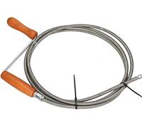 KOTARBAU® Espiral para limpiar tubos de 9 mm, Desatascador espiral 5 m, Desatascador con manivela, Varilla para limpieza, Espiral para tuberías, sifones y desagües, Espiral limpiador tuberías