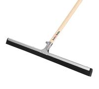 KOTARBAU® Extractor de agua de 55 cm con mango de madera de 150 cm, limpiador de suelos, mopa de goma esponja, extractor de agua, limpiador de suelos con doble labio para limpieza de suelos con espuma