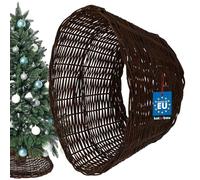 KOTARBAU® Falda para árbol de Navidad Ø 45 cm Base para arbol Navidad Collar de Mimbre marrón Cesta de ratán para arbol de Navidad Funda de Ratan para Árbol Cesta de Mimbre Cubre Pie árbol