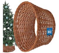 KOTARBAU® Falda para árbol de Navidad Ø 50 cm Base para arbol Navidad Collar de Mimbre Natural Cesta de ratán para arbol de Navidad Funda de Ratan para Árbol Cesta de Mimbre Cubre Pie árbol
