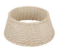 KOTARBAU® Falda para árbol de Navidad Ø 60 cm Base para arbol Navidad Collar de Mimbre Blanco Cesta de ratán para arbol de Navidad Funda de Ratan para Árbol Cesta de Mimbre Cubre Pie árbol