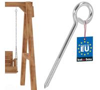 KOTARBAU® Gancho para columpio de acero galvanizado, gancho de techo de 240 mm, gancho de tornillo para atornillar, columpio terapéutico, soporte para saco de boxeo, soporte de pared para atornillar,