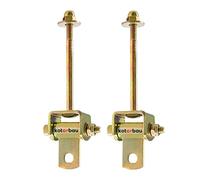 KOTARBAU® Gancho para columpio dispositivo de juego con cojinete de bisagra 118 mm 2 piezas accesorio para columpio gancho para hamaca acero galvanizado dorado