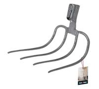 KOTARBAU® Horca Curva de 4 Dientes, Garabato agrícola, Horca sin Mango, Horca para labores agrícolas y de establo para la Rotura de fardos de heno o estiércol, Horca para Campo, Gabel für Garten