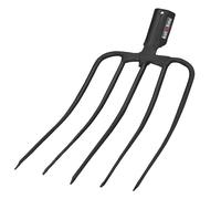 KOTARBAU® Horca de acero con 5 Dientes, Horca de jardín para compost, estiércol, Horca sin mango, Horca para airear Suelos, Horca para ablandar la Tierra y airear el compost, Horca Agrícola para campo