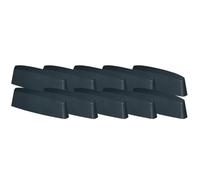 KOTARBAU Juego de 10 ranuras para agua - cubiertas de drenaje para ventanas - 45 mm - plástico ASA - antracita - drenaje de ventanas - ventanas de PVC - protección - protección