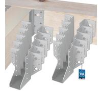KOTARBAU® Juego de 10 soportes para vigas 40 x 110 mm, conectores de madera de acero galvanizado, soportes para vigas, conectores de vigas de carga pesada, conectores de vigas, conectores de vigas de