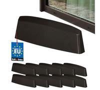 KOTARBAU® Juego de 10 tapas para ranuras de ventana - Tapones para el orificio de drenaje de ventanas - 36 mm - Plástico ASA - Marrón - Drenaje de ventanas - Desagüe - Ventanas de PVC - Protección