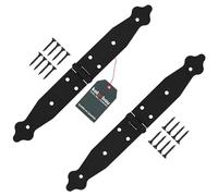 KOTARBAU® Juego de 2 bandas de puerta de 150 x 150 x 35 mm de acero con recubrimiento en polvo, bisagra de puerta, bisagra negra, bisagra plegable, bisagra de ventana, bisagra de madera, puerta de