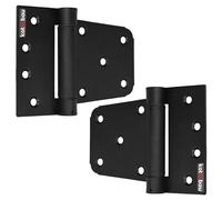 KOTARBAU® Juego de 2 Bisagras Abatibles Plegables de Cierre Automático para Puerta, Herrajes para Muebles, 10 x 5 x 8 cm, Acero Recubierto de Polvo, Color Negro