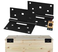 KOTARBAU® Juego de 2 bisagras plegables 90 x 95 mm de acero con recubrimiento de polvo para puertas de armario, bisagra de piano, bisagra para puerta de armario, bisagra de muebles, bisagra de