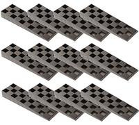 KOTARBAU® Juego de 25 cuñas de montaje de plástico, 150 x 44 x 20 mm, para ventanas, puertas, marcos de ventana, marcos de puertas, negro