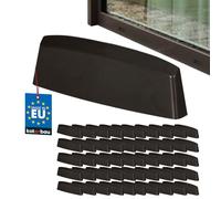 KOTARBAU® Juego de 50 tapas para orificios de drenaje de ventanas, 45 mm, plástico ASA, marrón, drenaje de ventanas, drenaje, protección para ventanas de PVC