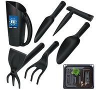 KOTARBAU® Kit Jardinería, Herramientas de Jardinería, PVC, Negro